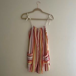 Aerie Multicolor Striped Beach Playsuit Romper Size XS